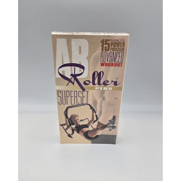 Other - Ab Roller Plus Superset VHS Tape Venture Aerobic Productions Advanced Workout